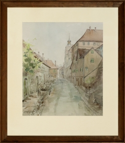 Besigheim - Aquarell, 40 x 35 cm, 1941