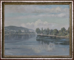 Insel Reichenau - Ölgemälde, 1943