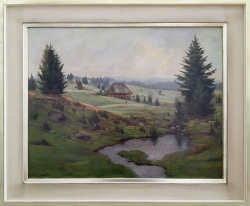 Im Schwarzwald - Ölgemälde, 60 x 47 cm, 1937