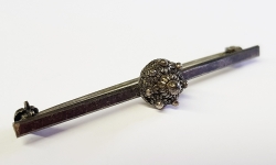 Anstecknadel, Silber geschwärzt