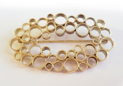 Brosche, Rohling/Fassung für Steine