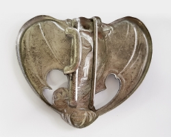 Jugendstil-Gürtelschnalle,  Rückseite