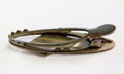 Haarspange, Metall, Rückseite