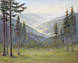 Schwarzwaldblick - Ölgemälde