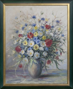 Bauernstrauß - Ölgemälde, 58 x 46 cm