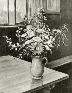 In der Bauernstube - Fotoplatte, Ölgemälde, 1940