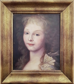 Portrait Anna Ruf,  Ölgemälde, 28 x 60 cm